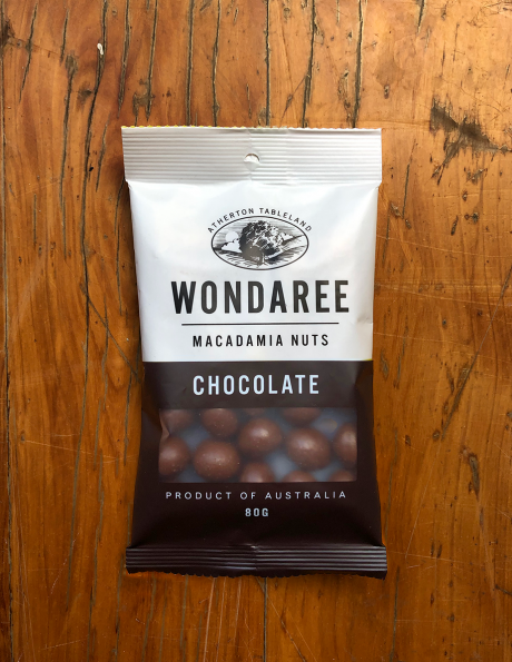 Wondaree Macadamias Chocolate 80g Wondaree Macadamias Chocolate 80g