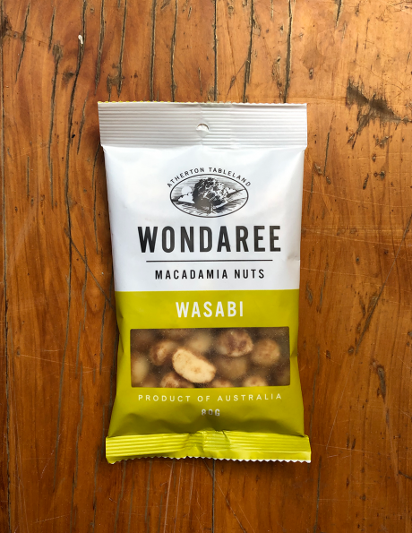 Wondaree Macadamias Wasabi 80g