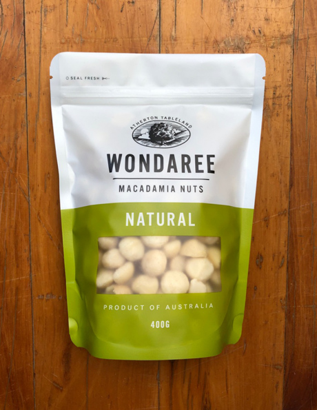 Wondaree Macadamias Natural 400g