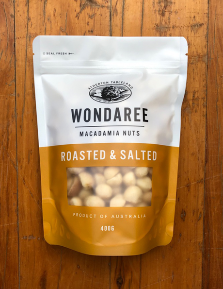 Dry Roasted & Salted 400g Wondaree Macadamias Dry Roasted & Salted 400g