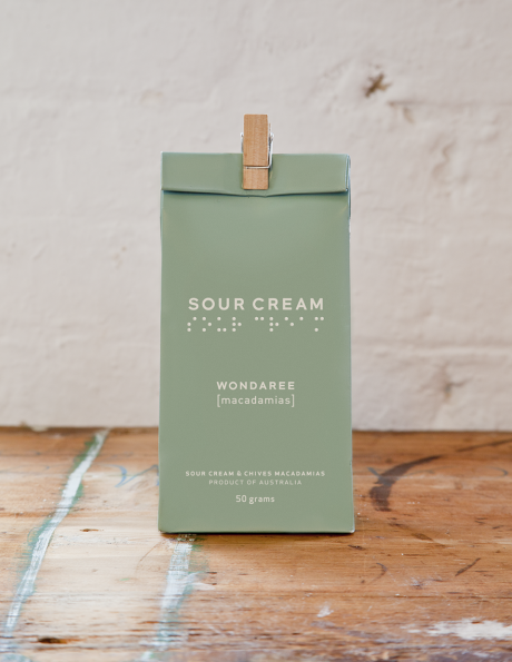 Wondaree Macadamias Sour Cream & Chives Visual