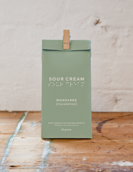 Wondaree Macadamias Sour Cream & Chives Visual Wondaree Macadamias Sour Cream & Chives Visual