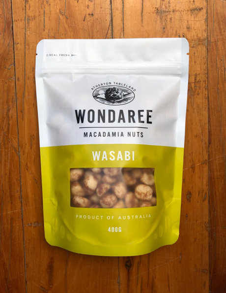 Wondaree Macadamias Wasabi 400g