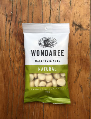 Wondaree Macadamias Natural 80g