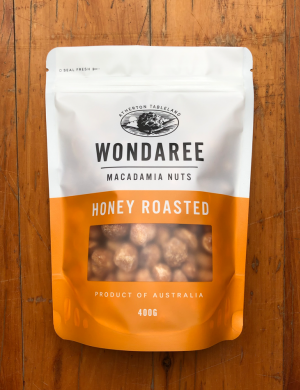 Wondaree Macadamias Honey Roasted 400g