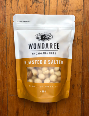 Wondaree Macadamias Dry Roasted & Salted 400g